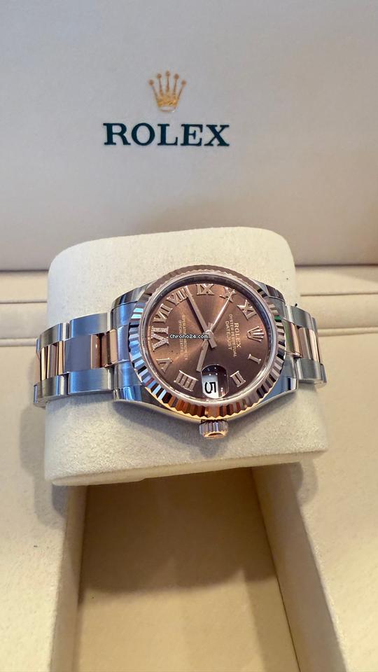 Rolex Datejust 31 31mm Like New (Unworn) 2025 (July )/Brown dial VI Diamonds 278271