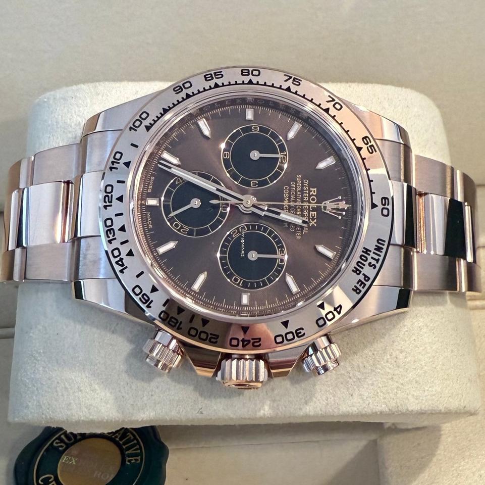 Rolex Daytona Daytona/Like New (Unworn) 2025 (May) Rose Gold Brown Dial 126505